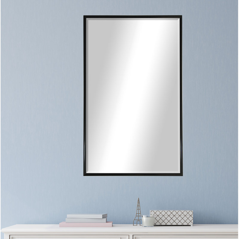 Rectangle Black Metal Wall Mirror & Reviews AllModern